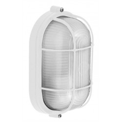 CL-42-ALU šviestuvas IP44 60W, E27 plast.gr.OVAL