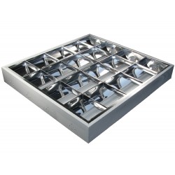 LED šviest.korpusas 4x60cm, Rastrinis IP20 T8 v/t