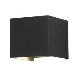 LED sienos šv.6W/3000K 660lm 100-240V IP54 juodas