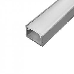 LED profilis  SURFACE išorinis MAXI sidabr 2m