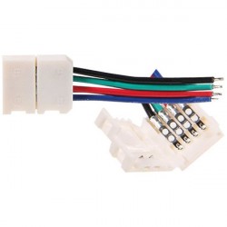 Sujungimas LED RGB STRIP 12mm T+P LED juostoms