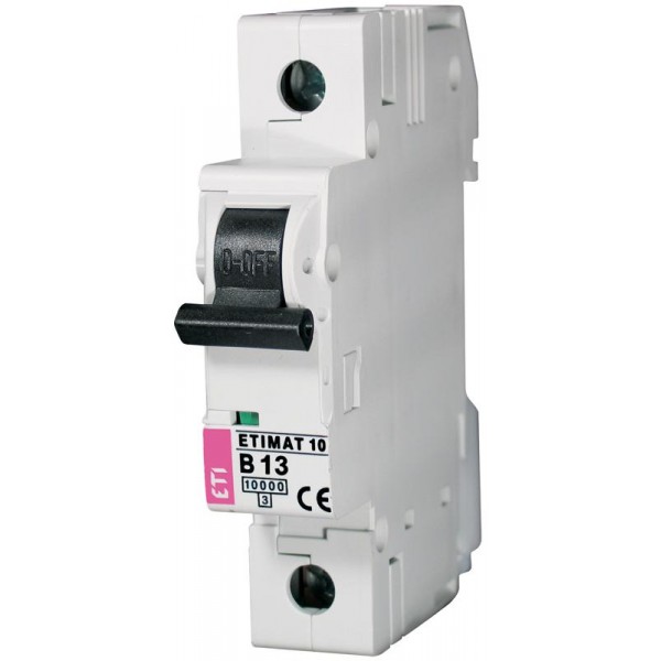 ETIMAT 1P  B 13A10kA automatinis išjungiklis