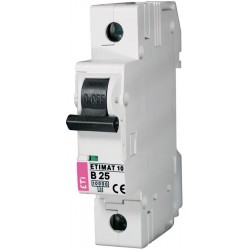 ETIMAT 1P  B 25A 10kA automatinis išjungiklis