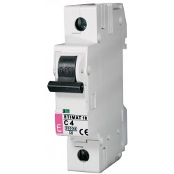 ETIMAT 1P  C  4A 10kA E1 automatinis išjungiklis