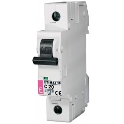 ETIMAT 1P  C 20A 10kA automatinis išjungiklis