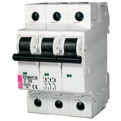 ETIMAT 3P  C 25A 10kA automatinis išjungiklis