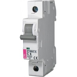 ETIMAT 1P  C  6A 6kA E1 automatinis išjungiklis