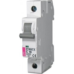 ETIMAT 1P  C 10A 6kA E1 automatinis išjungiklis