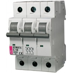 ETIMAT 3P  6kA C 10A E3 automatinis išjungiklis