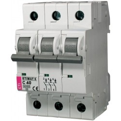 ETIMAT 3P  6kA C 40A E3 automatinis išjungiklis