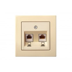 Lizdas IKL-002-01 b/r 2v. komp. 2PCxRJ45 L E/S