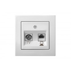 Lizdas ITVKL-1-01 TV/PC b/r L E/B+ balt. EPSILON