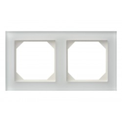 Rėmelis 2v K14-245-02 L E/WG  baltas matinis stikl