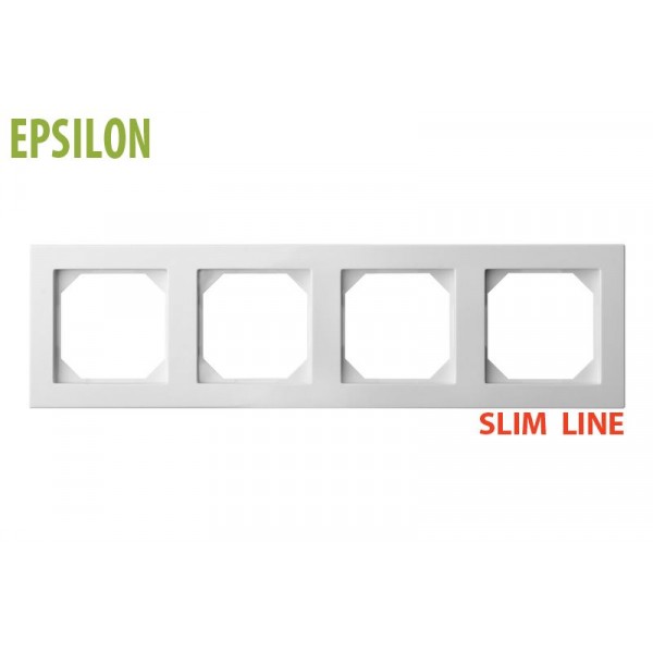 Rėmelis 4v Slim Line K14-145-04 L E/B balt.EPSILON