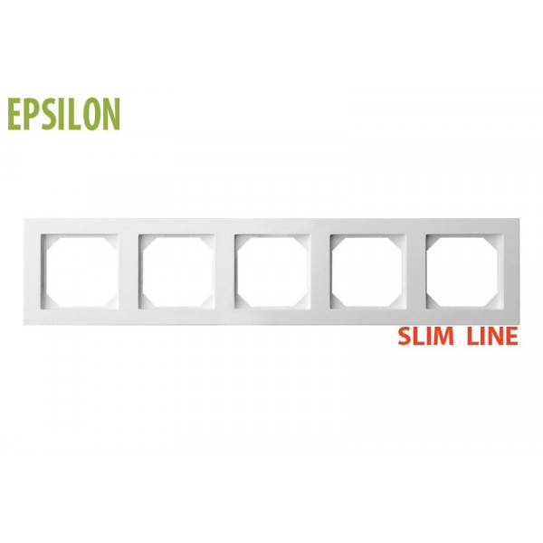 Rėmelis 5v Slim Line K14-145-05 L E/B balt.EPSILON