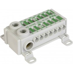 KS 741PE 2x25+14x4 mm² 76A gnybtas žalias /10