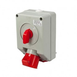 Skydelis 6112-131 4x16A lizdas + LUK25a L-0-P