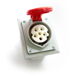 Lizdas 5p 32A 2642-420 IP44 potinkinis su dėžute