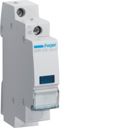 SVN124 LED mėlynas /hager 230VAC
