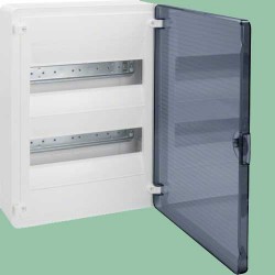 VS212TD skydelis 2x12 vt/skaidr.durelėmis IP40