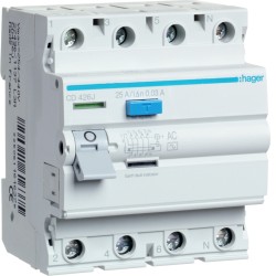 CD464J 4x63A/30mA SN relė AC/hager