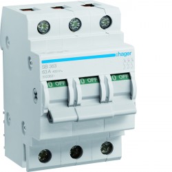 SBN363 kirtiklis 3x63A/hager