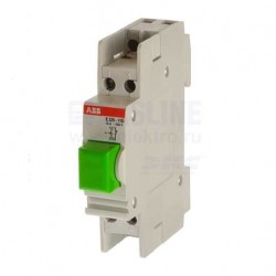 E225-11D mygtukas žalias 1NO+1NC/ABB