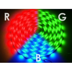 LED juosta 7.2W/m 150D 12VDC RGB IP65
