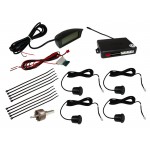 Priartėjimo daviklis 4 vnt. juodas + LED ekranas