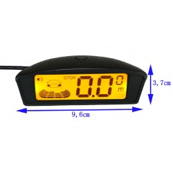 Priartėjimo daviklis 4 vnt. juodas + LED ekranas