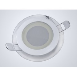 LED panelė  6W/230V apvali WW su stiklu įl.TIKI