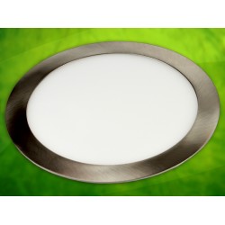 LED panelė 18W /4000K apvali  įl. Sidabr.