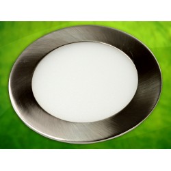 LED panelė  6W /230VAC apvali ROUND WW įl. Metalic