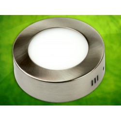 LED panelė  6W/230VAC apvali Winter WW prid.Metal