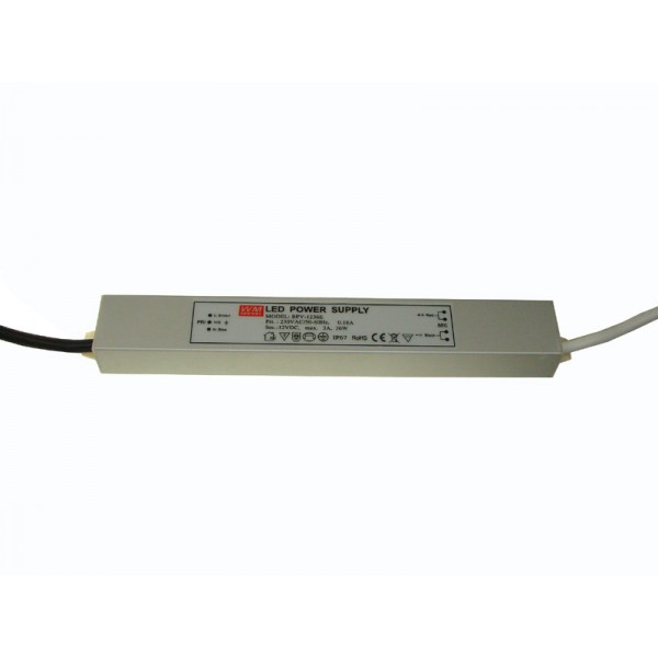 LED mait. šaltinis 36W 230/12V IP67 Al.