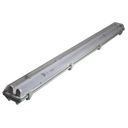 LED šviest.korpusas 2x120cm,IP65 1g.ABS/PS