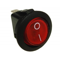Jungiklis apvalus raudonas 6A 0-1 įl.mini su pašv.