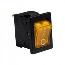 Perjungėjas klavišinis su pašvietimu 15A geltonas