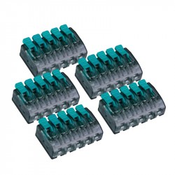 Jungtis 5x4 mm 450V/32A ( 5 vnt.) juoda