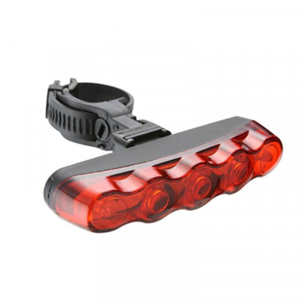 LED lempa raudona, dviračiui, galinė