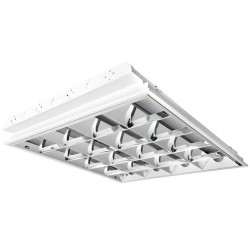 LED šviestuvo korp.  60cm x 4 vienp.įl. T8 metal.