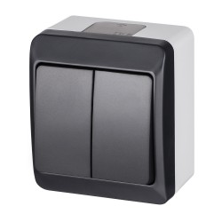 Jungiklis 2kl. Hermes IP44 antracitas