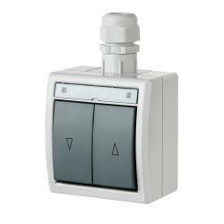 Jungiklis žaliuzėms 10A IP65  76x81x56mm Aquant
