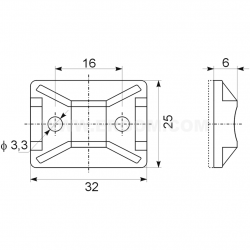 E 8 tvirt. elementas prisukamas 32x25