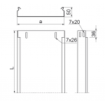 Kanalas KBL 50H 50/3neperf. 0.7mm [3m]