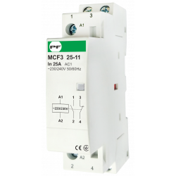 Modulinis kontaktorius MCF3 25A,ritė 230V, 1NO+1NC