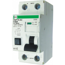PF 120C komb aut jungiklis FAP1-20C 2P 0.03A ECO
