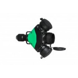 Trišakis guminis 3x250V 16A IP44 Fanton