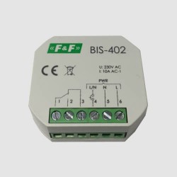 BIS-402 elektroninė bistabili impulsinė relė  230V