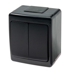 Jungiklis 2v. IP44 juodas Pawbol  /12